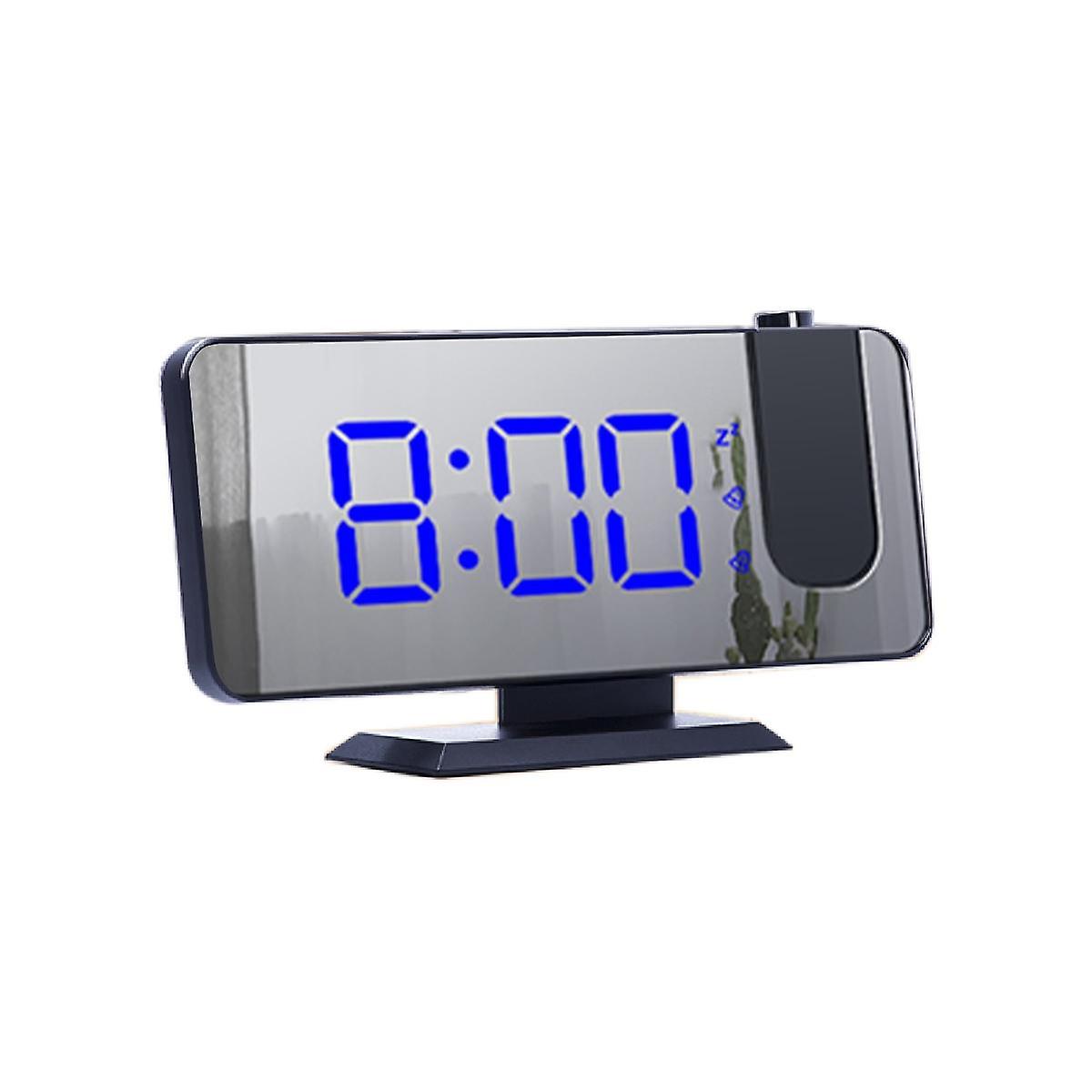 LED Digital Smart Alarm Clock 180 Time Projection Clock with Snooze Wake Up Function Desktop Deco