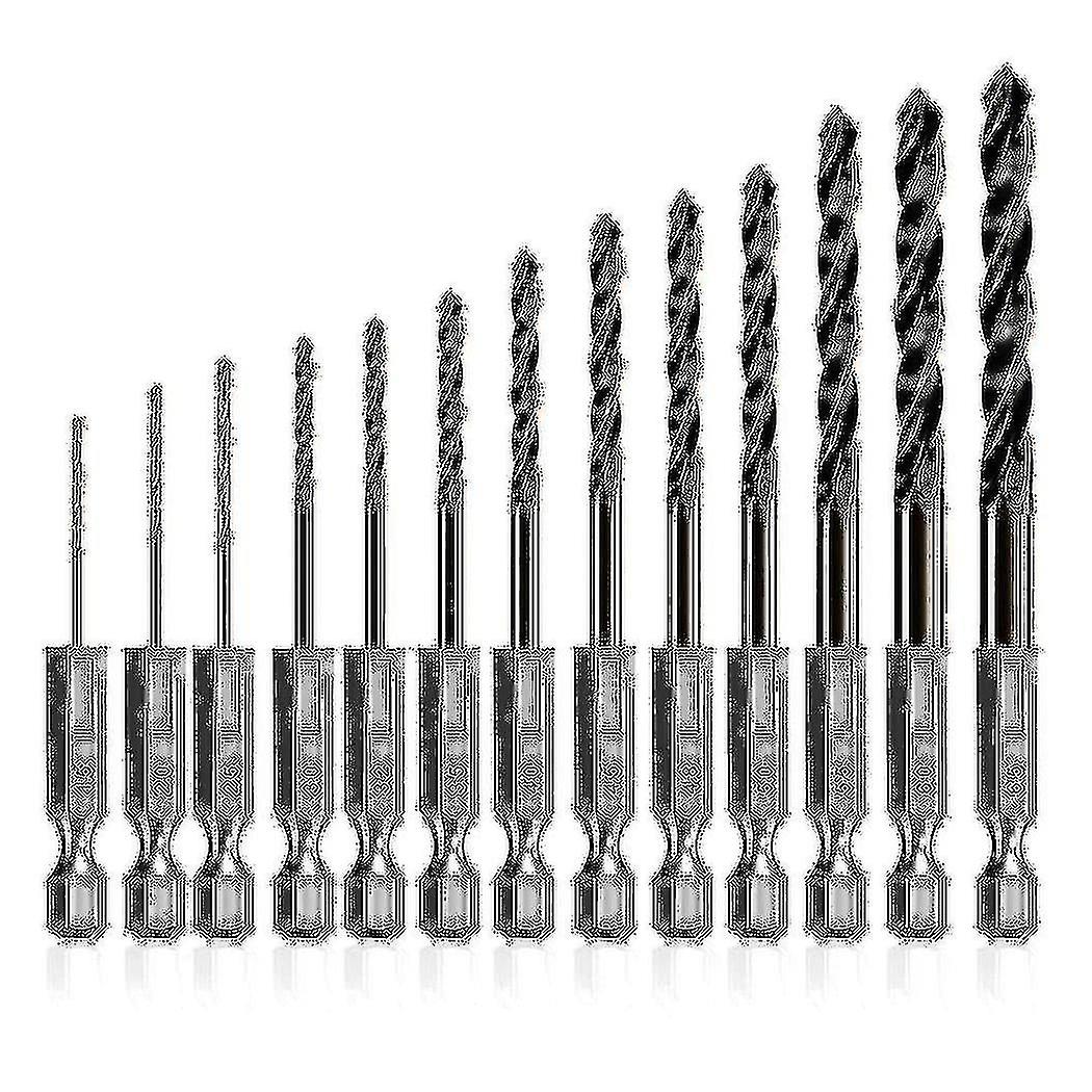Hex Shank Cobalt Metric Bits Set Of 13 Pieces Quick Change Hss Impact Driver Hex Bits For Metal