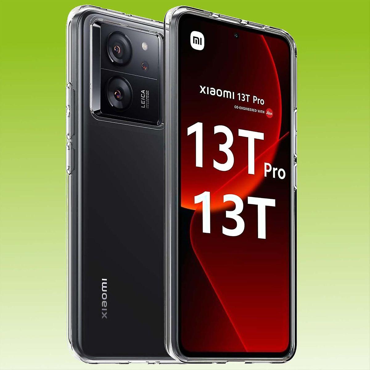 适用于小米 13T/13T Pro 硅胶保护套 TPU 保护膜透明手机壳保护套 新
