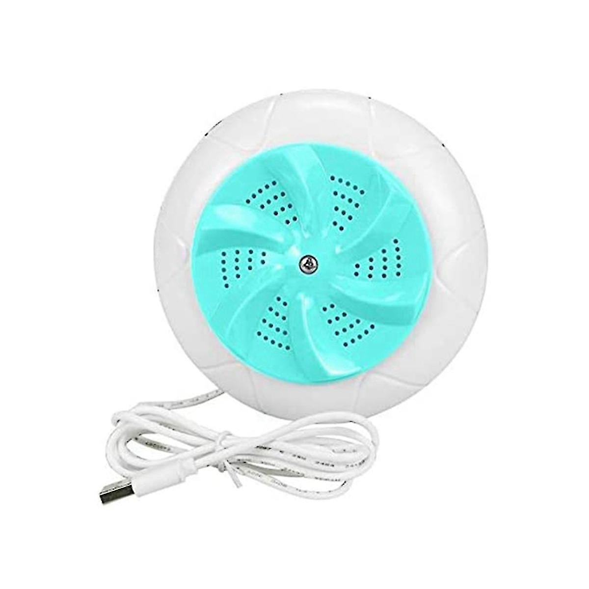 Cyan Portable Spin Abs Usb Washing Travel