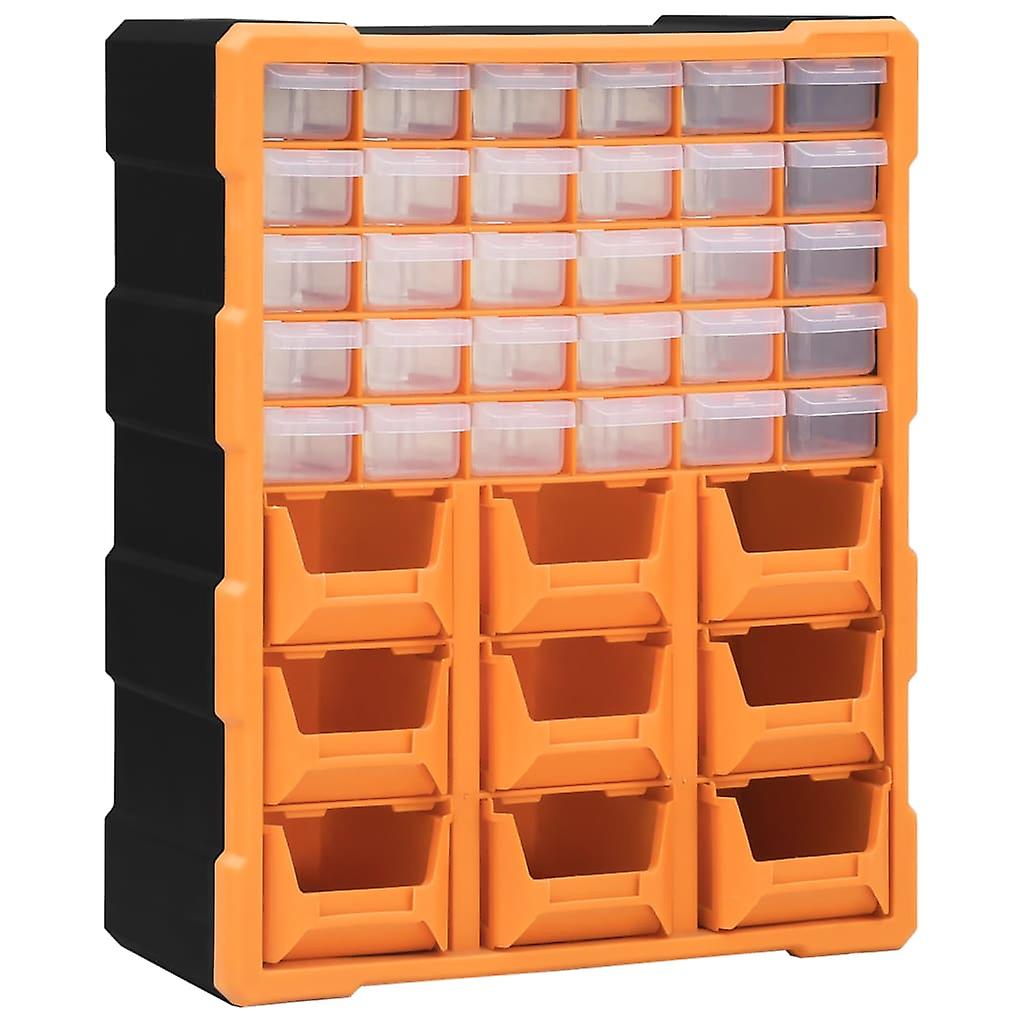 Multi-drawer organizer with 39 drawers 38x16x47 cm