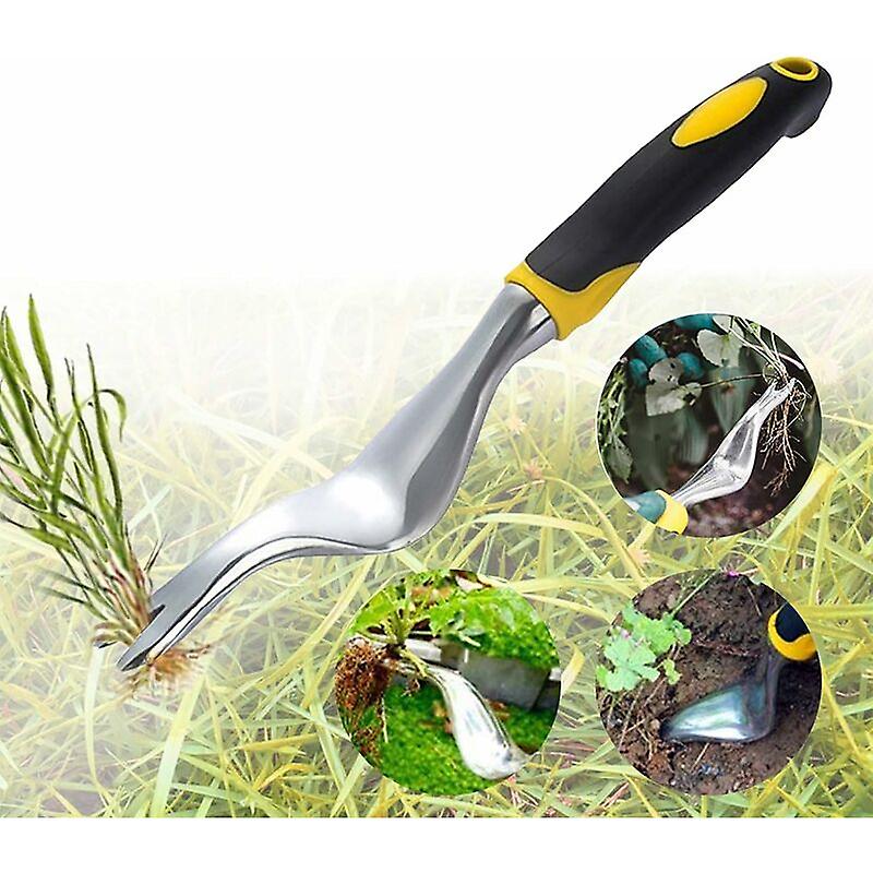 Handheld Weeder Dandelion Removal Tool, Garden Manual Weed Puller Foldable Weed Extractor Quick and Labor-saving Extractor