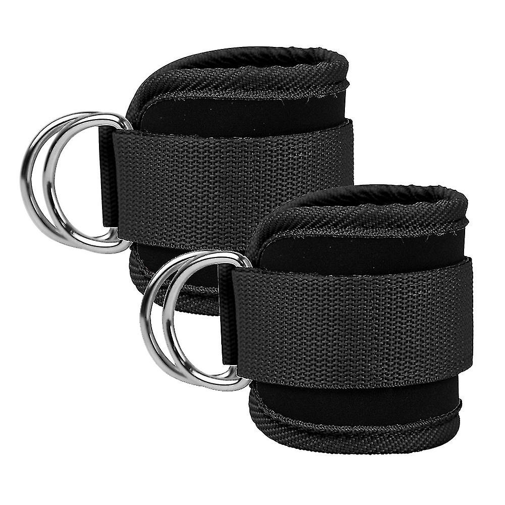 Ankle Straps (pair) For Cable Machine Kickbacks, , Lower Body Exercises - Adjustable Leg Straps