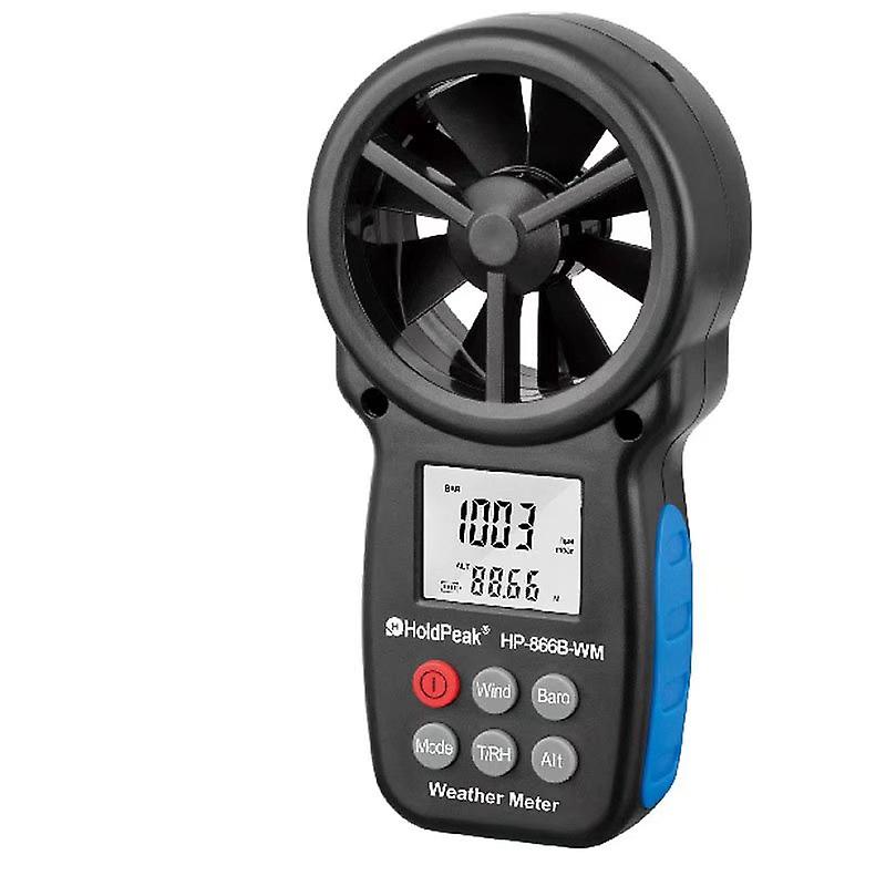 Portable digital anemometer with backlight