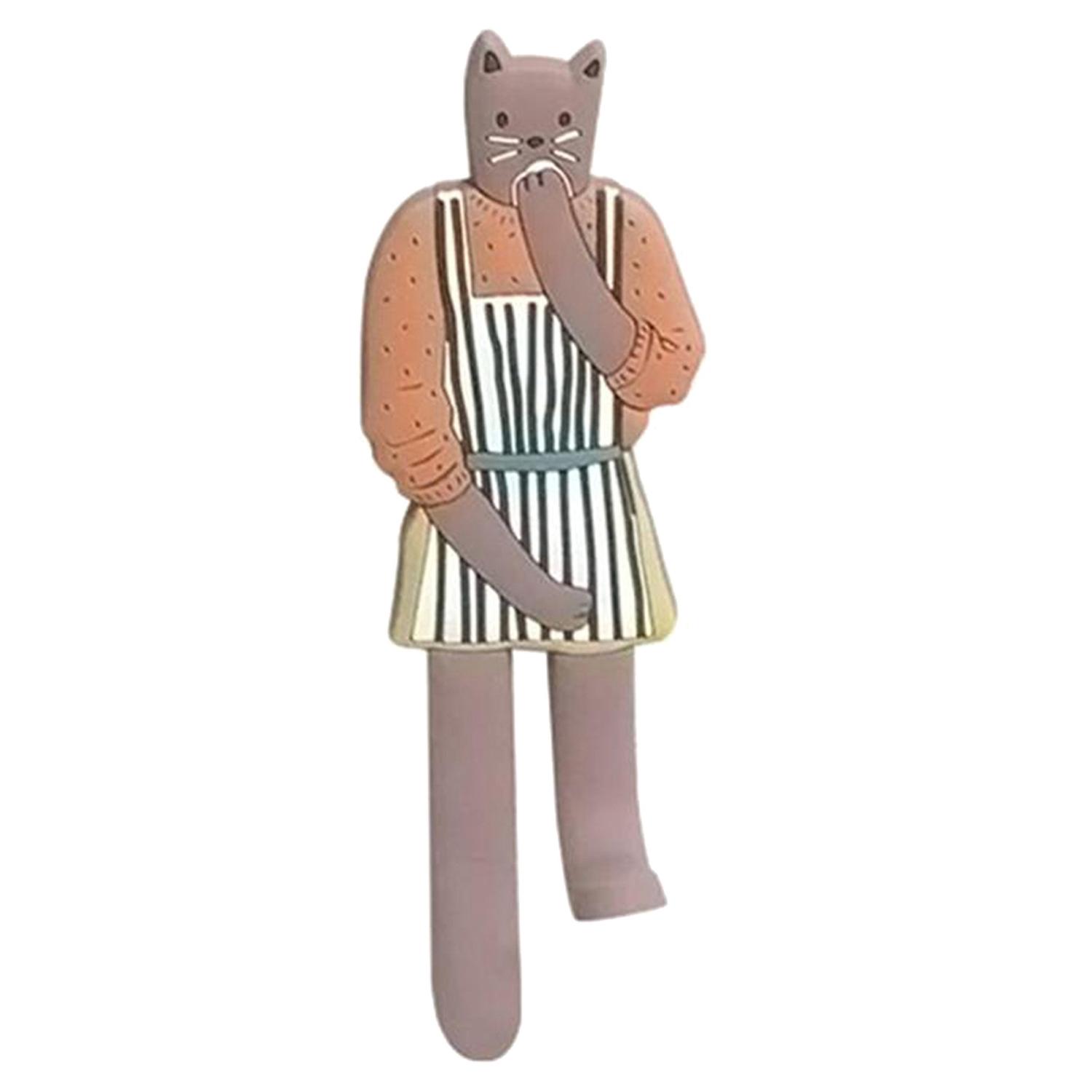 Magnet Hook Cartoon Cat Image Widely Applied Ornamental Decorative Fridge Message Sticker Holder for