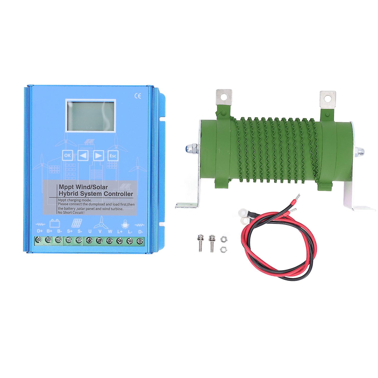Wind Solar Hybrid Controller MPPT PWM Laden 800W Wind 600W PV Solar Hybrid Regler mit Entlastungswiderstand 12V 24V