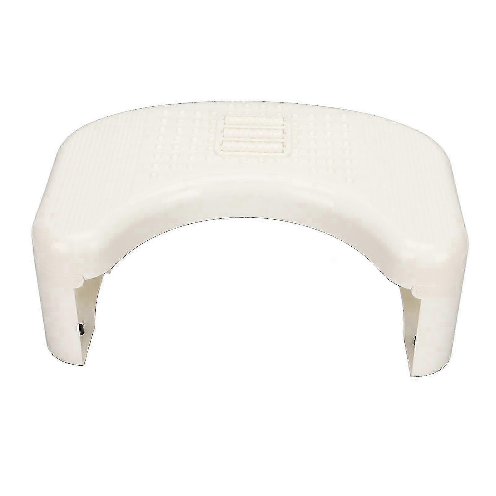 Toilet Stool Foldable Curve U Design Antislip Portable Easy Storage Poop Stool for Batchroom White