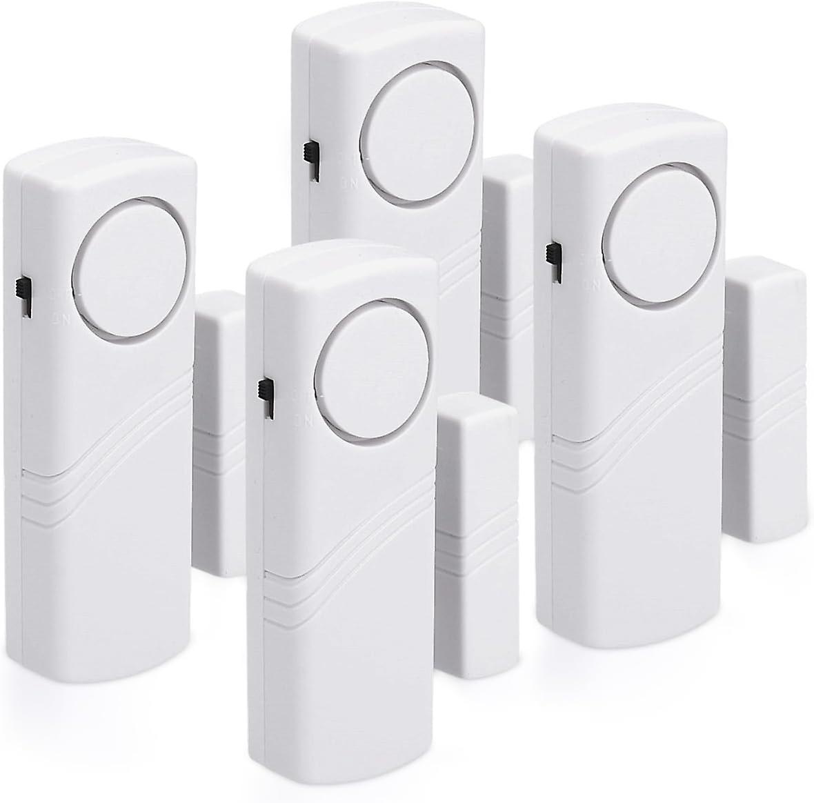 Door and Window Alarm Set of 4 Wireless Home Security Magnetic Alarms