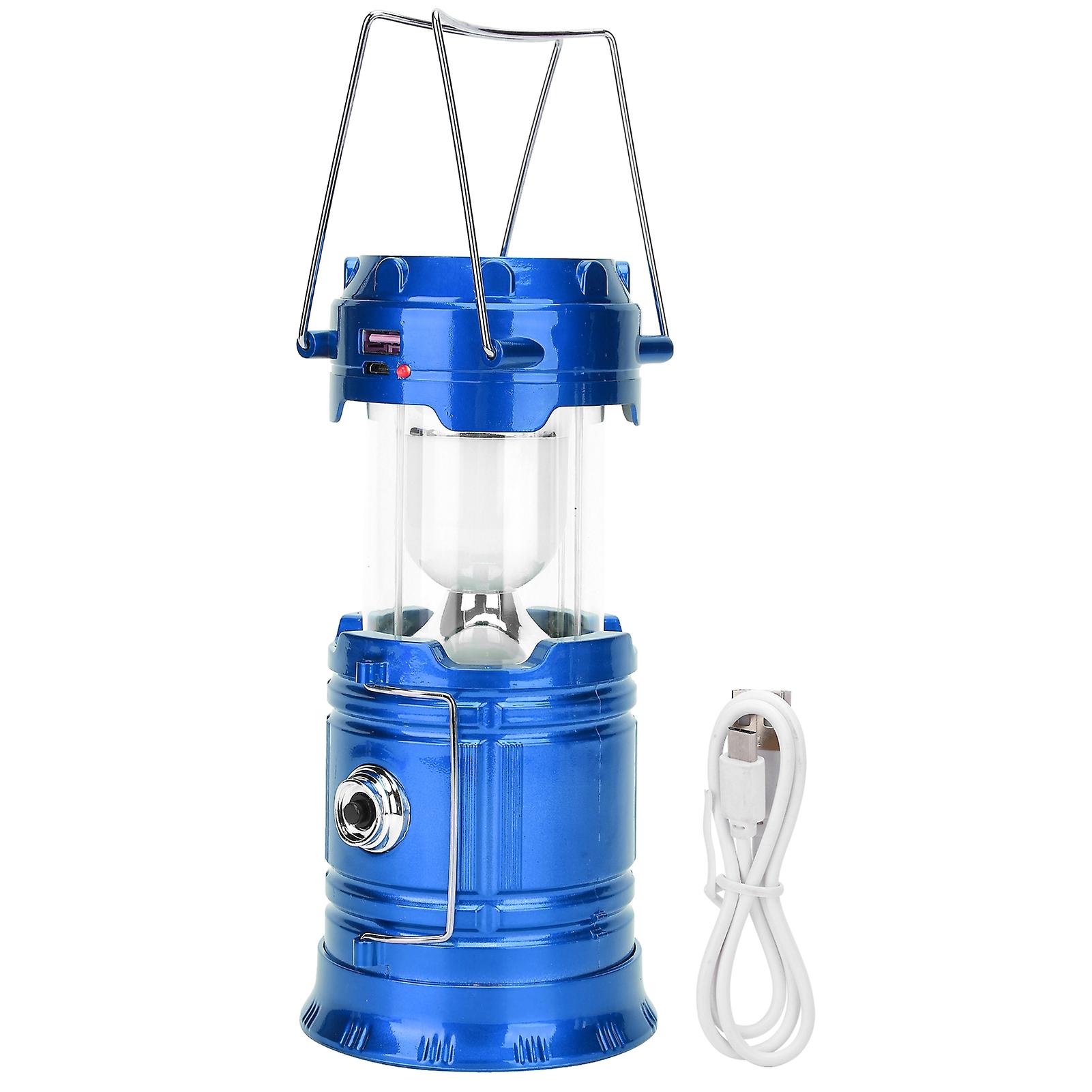 Solar LED Camping Light, USB, Retractable, Emergency Lantern