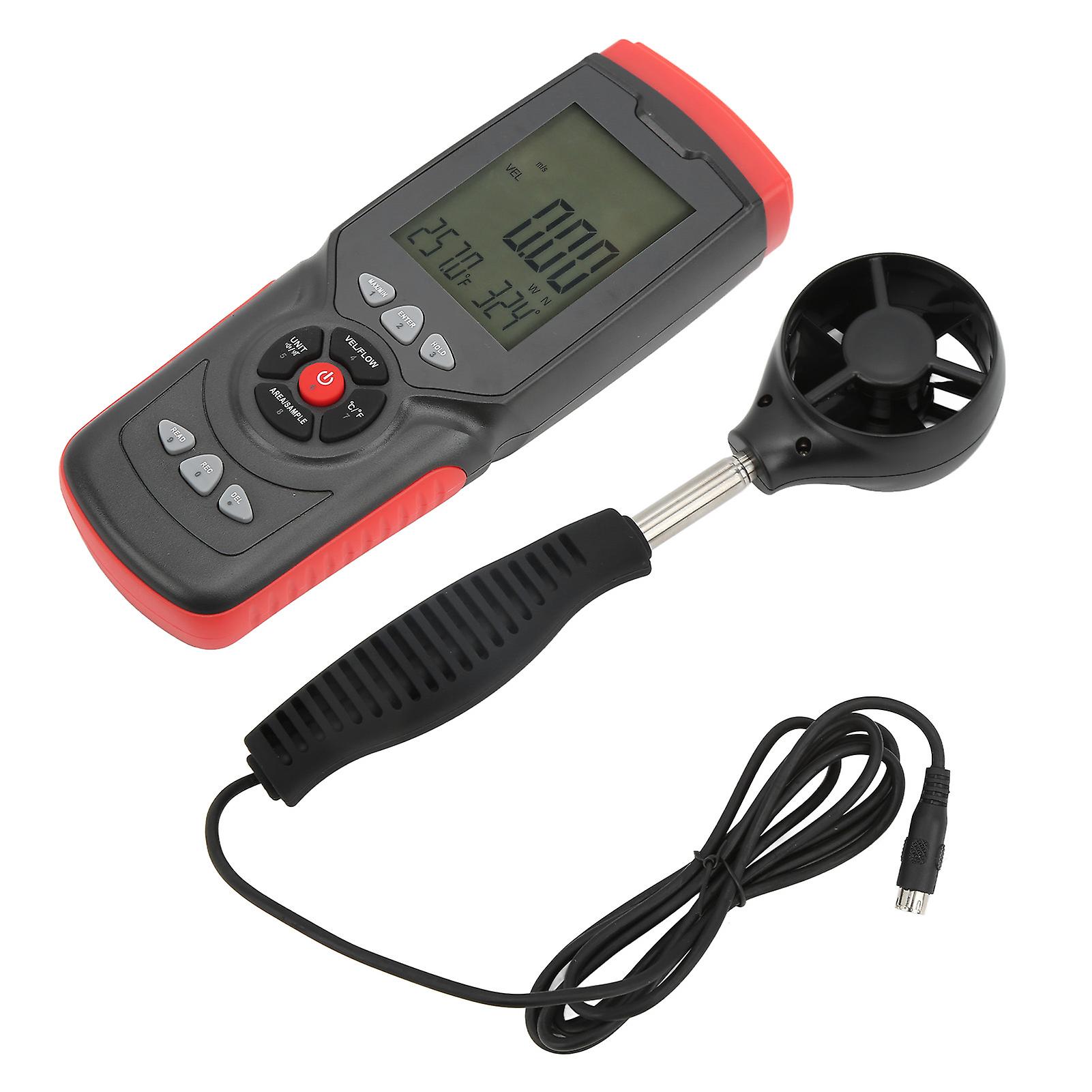 8907 Digital Anemometer Wind Speed Volume Temp Meter Tester Gauge