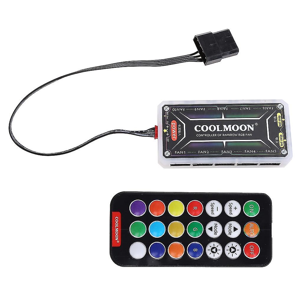 Coolmoon Rgb Remote Controller Dc12v 5a Led Color Intelligent Controller