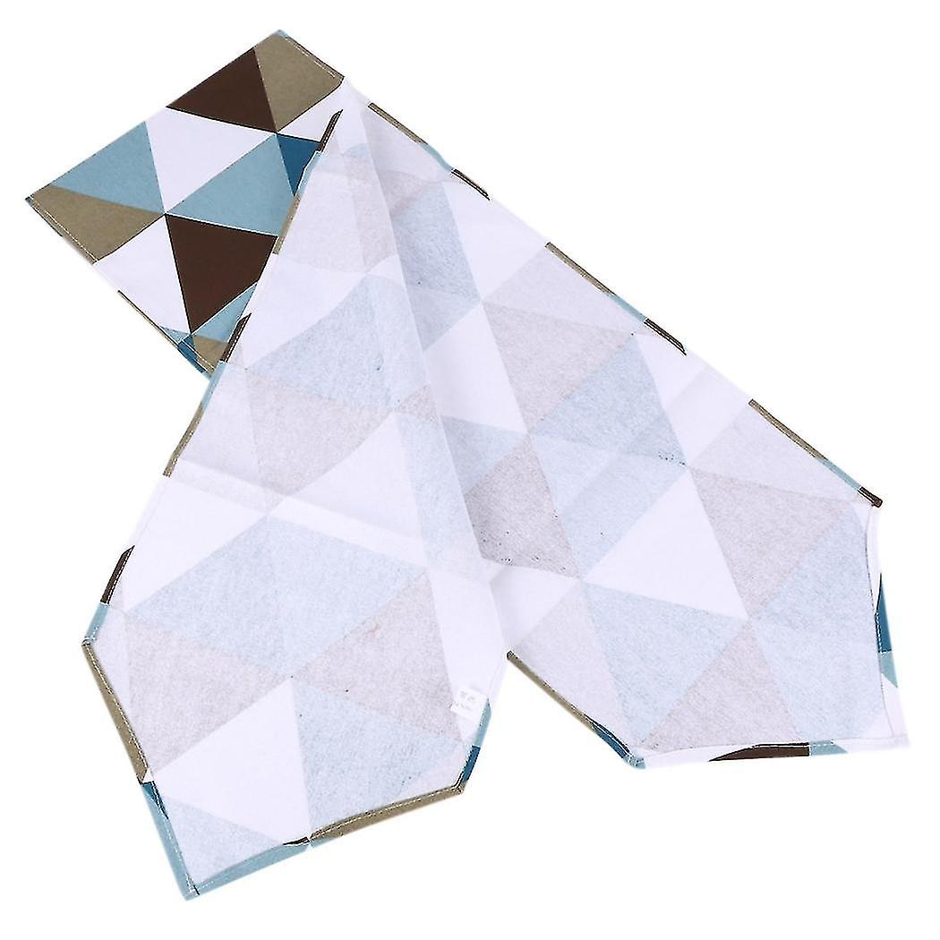 Modern Geometric Triangle-pattern Table Runner - Polyester Fabric Table Top Decoration Home Decor