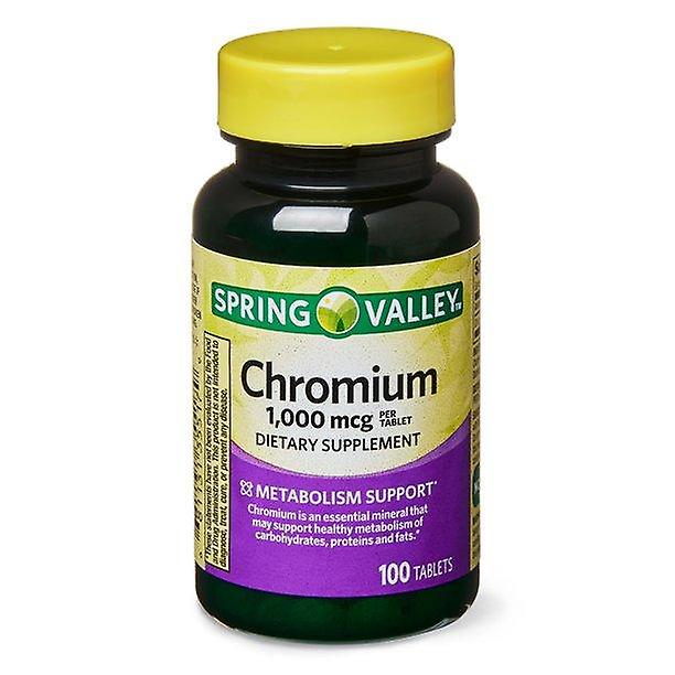 Spring Valley Krom Tabletleri, 1.000 Mcg, 100 Sayım
