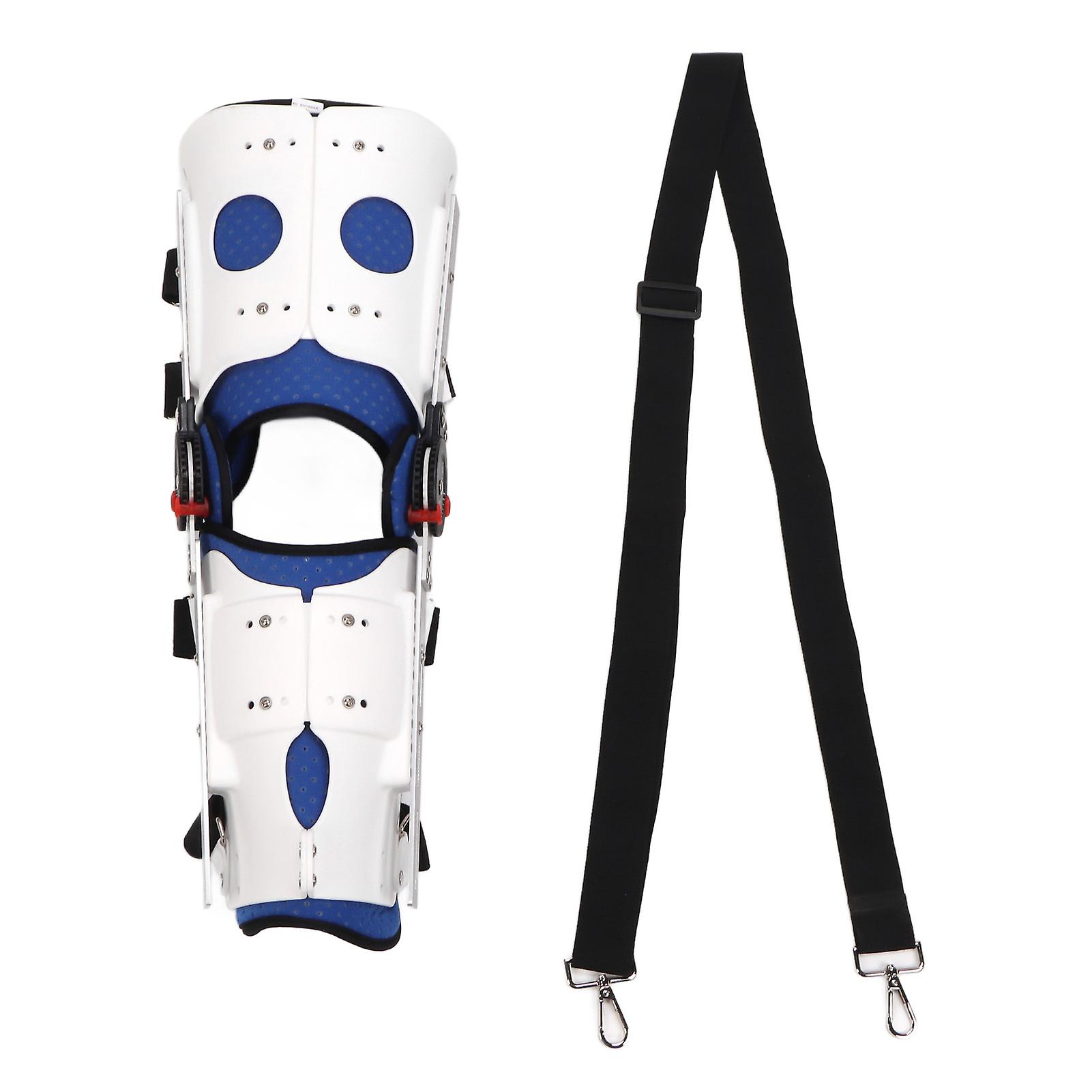 Hinged Knee Brace Universal Adjustable Knee Orthosis Support Joint Stabilizer for Postoperation