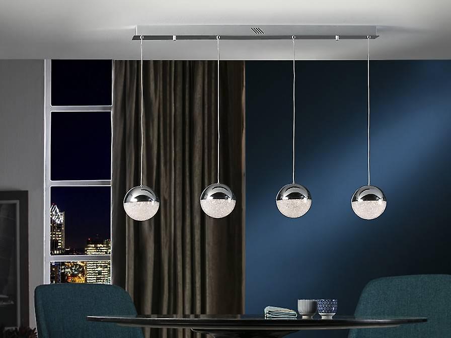 Schuller Sphere - Integrated LED Bar Ceiling Pendant Chrome