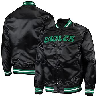 Nfl Philadelphia Eagles Unisex Satin Bomber Style Full Snap...