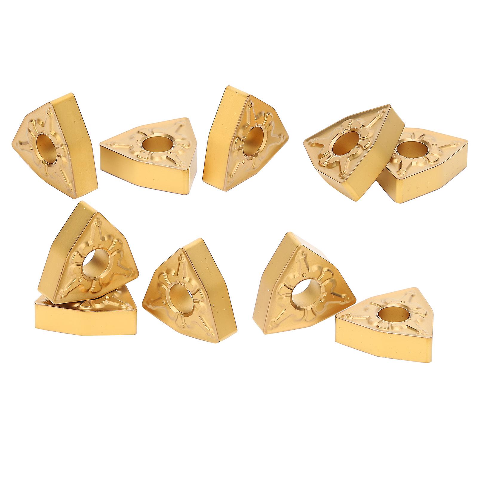 10Pcs CNC Lathe Turning Insert Indexable Solid Carbide Blade Cutting WNMG080408?TM LF9018