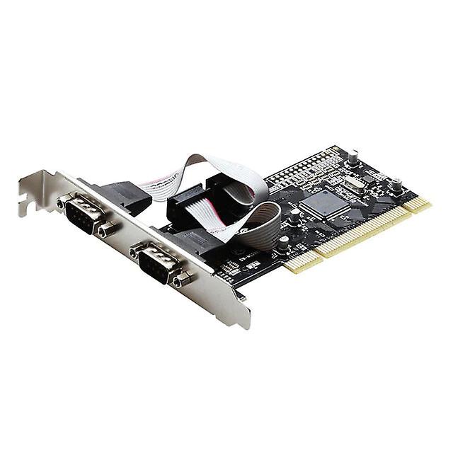 Pci To 2 Dual Com Rs232 Serial I/o Port Riser Card Pci To 2 Rs232 Expansion Card Dual Serial Port Card Support Plotter