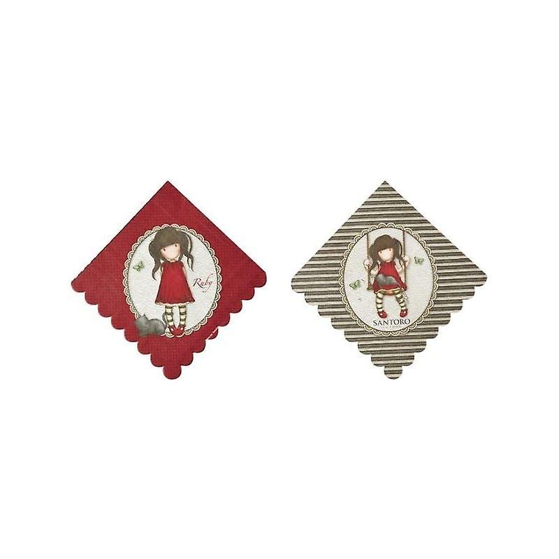 Santoro Gorjuss Ruby Napkins Red 52391