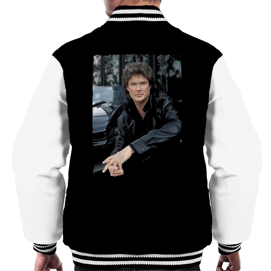 Knight Rider Michael Knight Headshot Men's Varsity Jacket