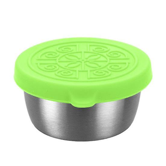 Yousheng 1 Set 40ml Sauce Cup with Silicone Lid Good Sealing Leakproof Outdoor Picnic Portable Salad Dressing Container Daily Use