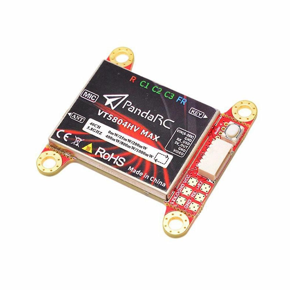 PandaRC VT5804HV MAX 5.8GHz 40CH 0/25/200/400/800/1000mW VTX MMCX FPV Transmitter Built-In Microphon