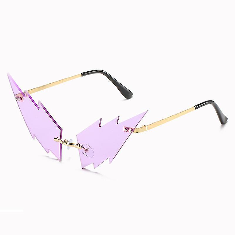 Fashion Wings Shape Womens Sunglasses Black Personality Funny Shades Party Banquet Stage Performance Party Eyewear