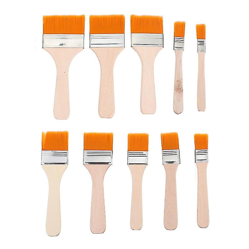 10pcs Durable Utility Paint Brushes