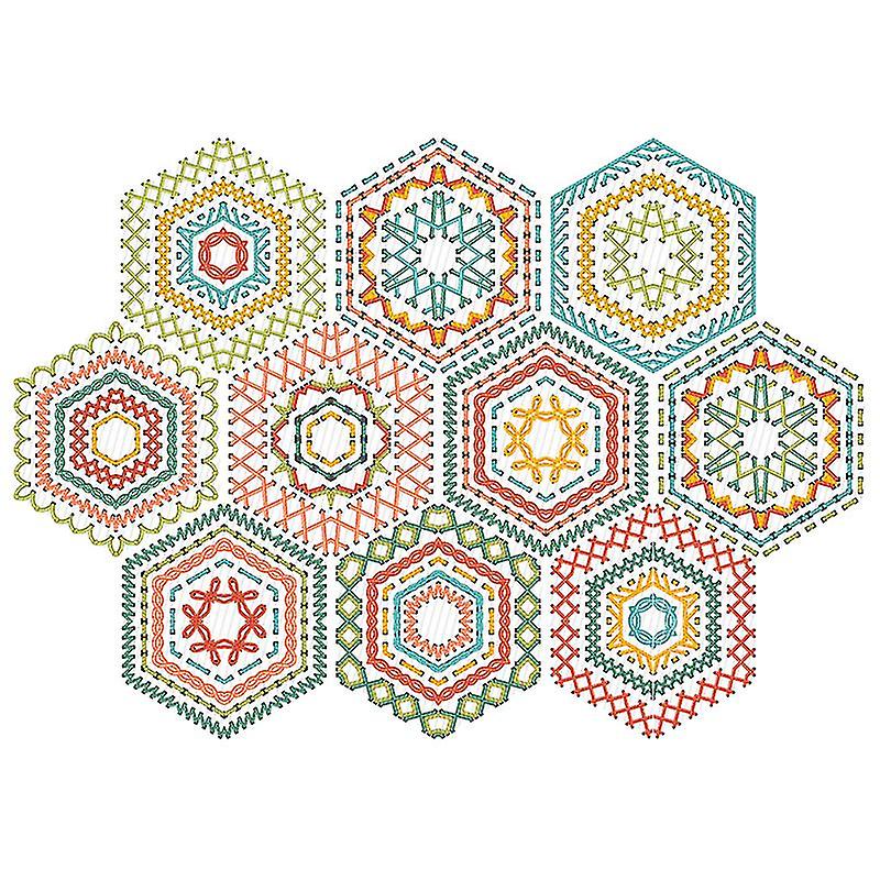 10pcs Hexagonal Tile Paste