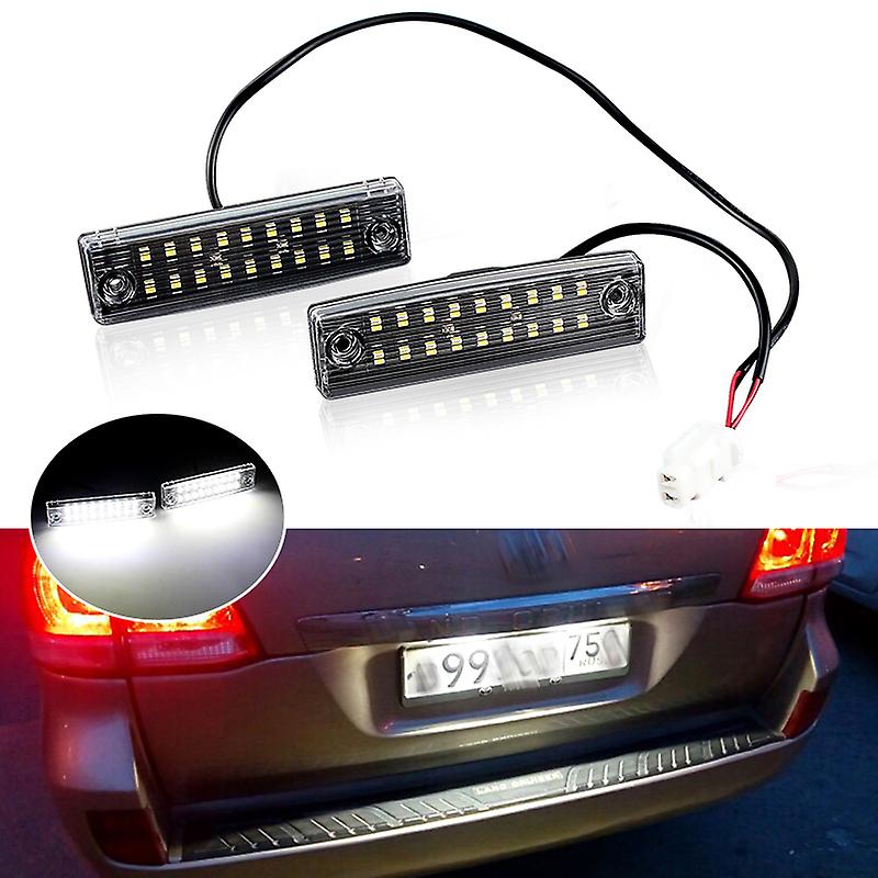 For Toyota Land Cruiser Prado Trj150/grj15 #/gdj15 #(lexus Gx 470) Led License Plate Light Lamp Number Plate Light Error Free 2x