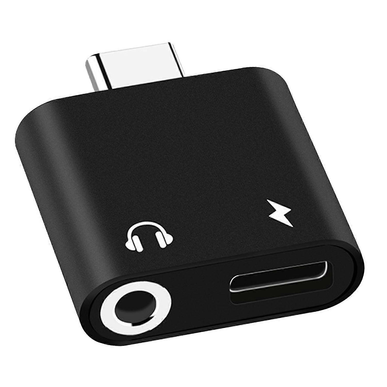 Mini Type-C Adapter USB3.1 2 in 1 USB C to 3.5mm Type C Cable Converter for Phones