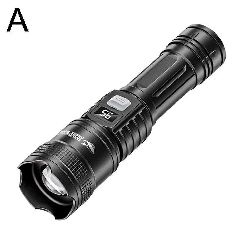High Strong Power Led Flashlights Tactical Emergency Spotlights Telescopic Zoom