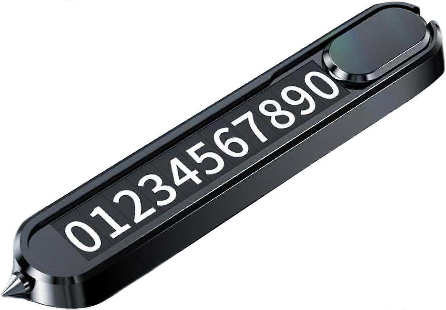 Window breaker | phone number card board, car seat belt cutter, black