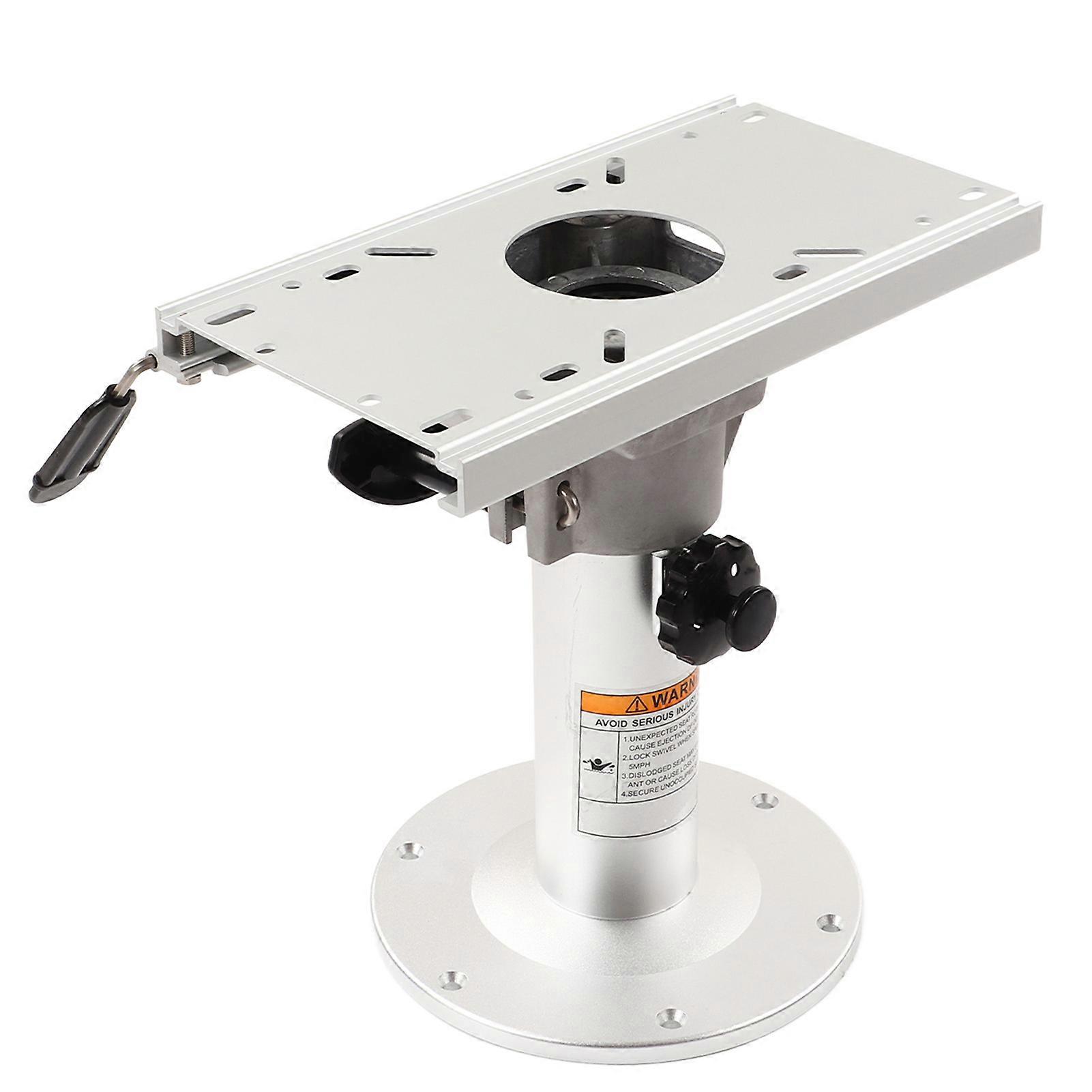 Marine Adjustable Seat Pedestal Manual 330480mm Height 225mm Base for RVs Yachts Boats NO.07185