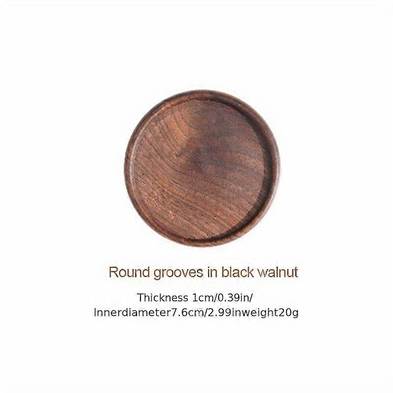 Premium Wooden Coaster Set - Long-Lasting Durability & Superior Heat Shield - Stylish Round Mats for Tea, Coffee, Bowl & Teapot - Anti-Slip Tableware