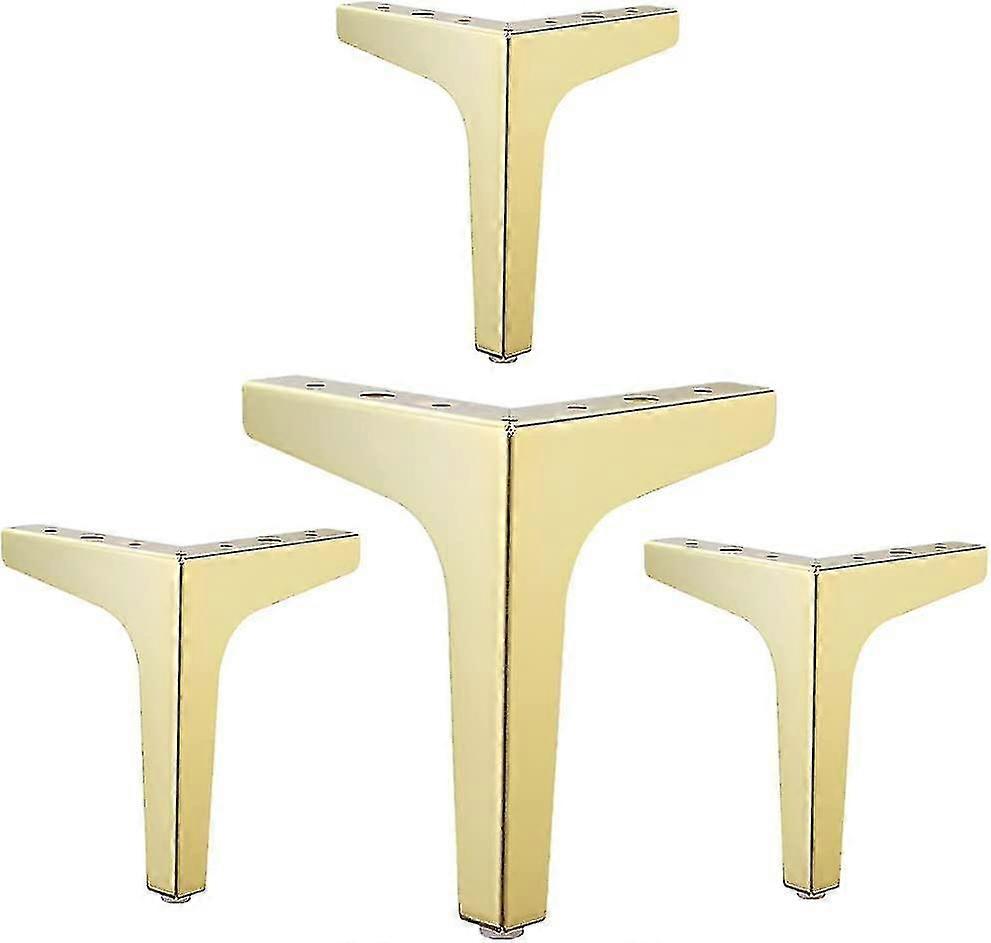 4" / 10cm Möbelbeine, moderner Stil Sofa Metall Gold Triangle_Feb