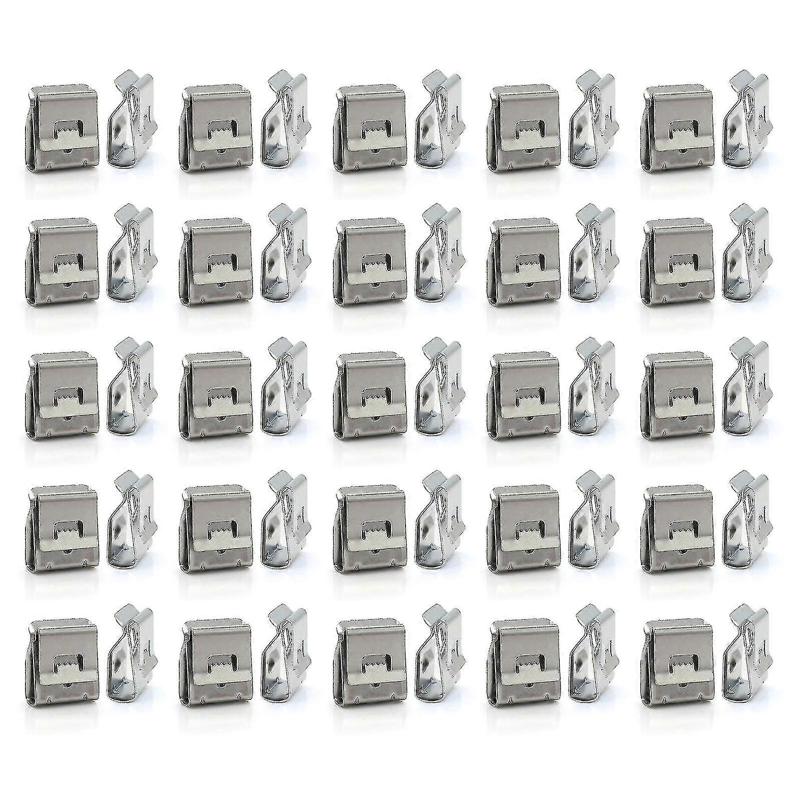 50pcs Solar Panel Cable Clips Management 2 Wire Pv Wire Clip Locking Fastener