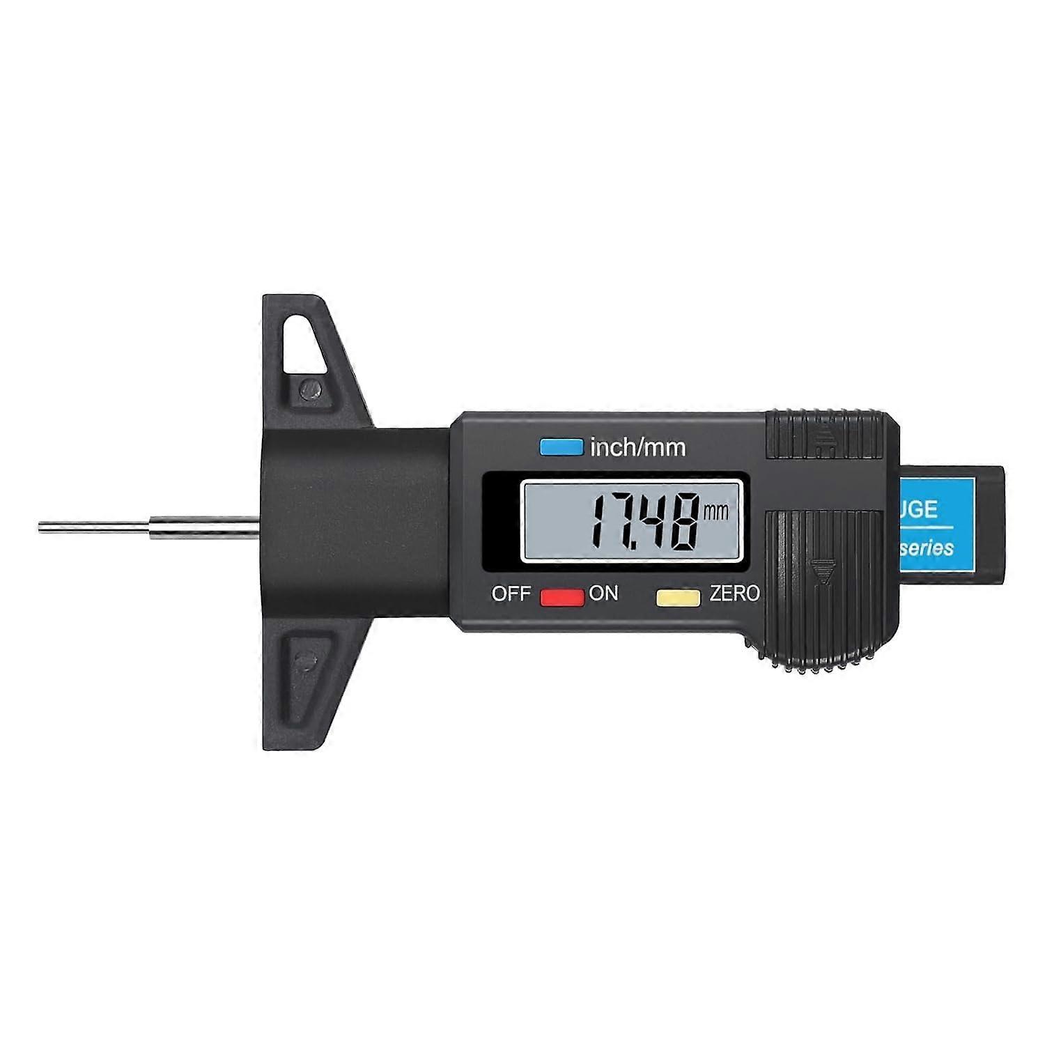 Digital Tire Tread Depth Gauge0-25mm  Inch Tyre Guage Large LCD Display Tire Tread Depth Measuring Tool,Handheld,Measurement(0-25mm Range,0.01mm