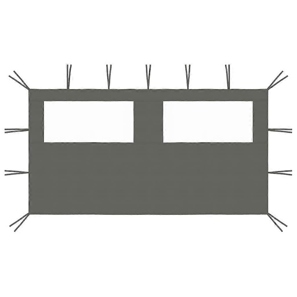 Gazebo Sidewall with Windows 13.1'x6.6' Anthracite