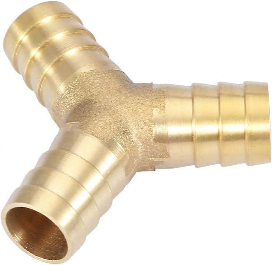 Modhager messing slange, 3-vejs Y type messing slange, piger montering adapter fitting til vand / olie / gas / luft rør (12mm 1stk)