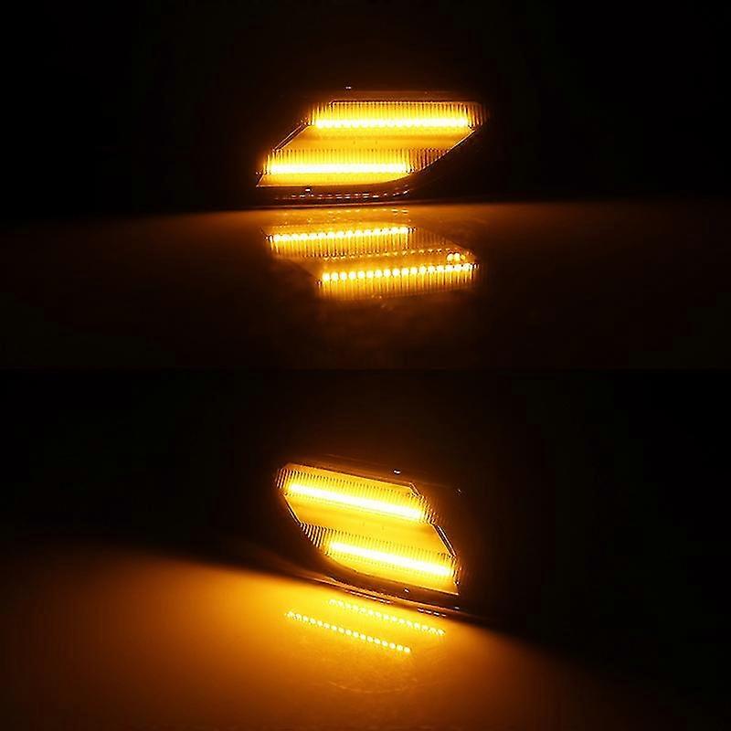GTINTHEBOX 2X Amber LED Side Marker Lights For 2018-2024 Jeep Wrangler JL & Gladiator JT