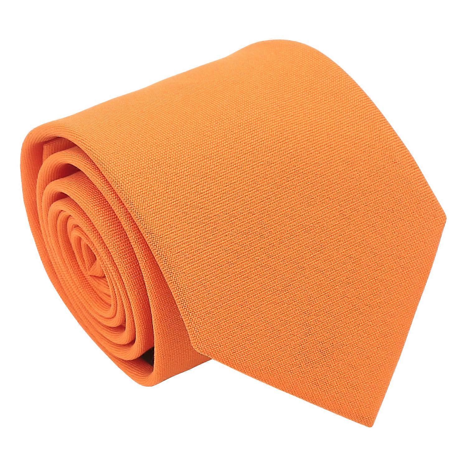 Burnt Orange Plain Matte Tie