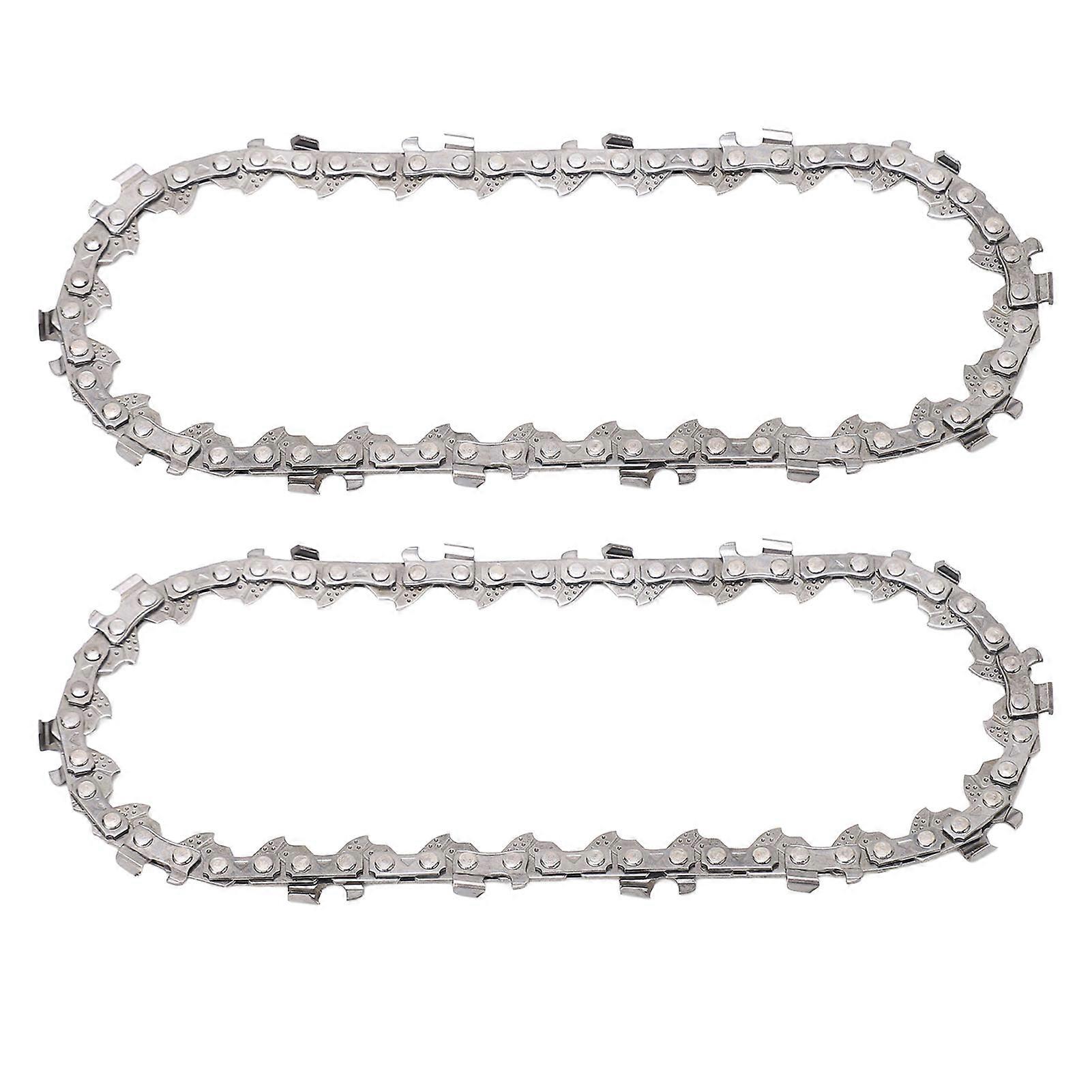 2 Pcs 4 polegadas Chainsaw Chain 28 Drive Links Alloy Steel Chain Substituição Mini Chainsaw Acessórios
