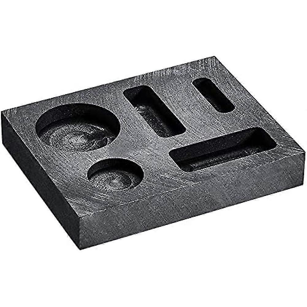 5-en-1 Graphite Casting Ingot Coin Combo Metal Casting Refining Scrap Bar pour fusion Casting Refin