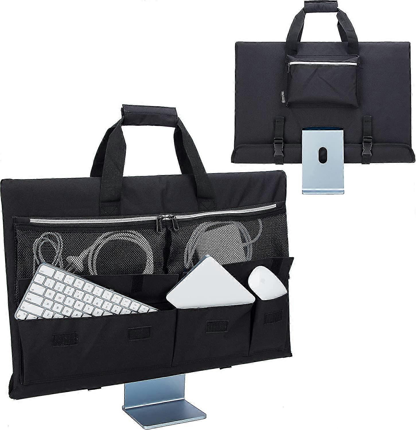 Travel Carrying Case For 24 Imac Desktop Computer, Protective Storage Bag For Imac Monitor Dust Cover With Carry Handle For 24 Inch Imac Screen And Ac