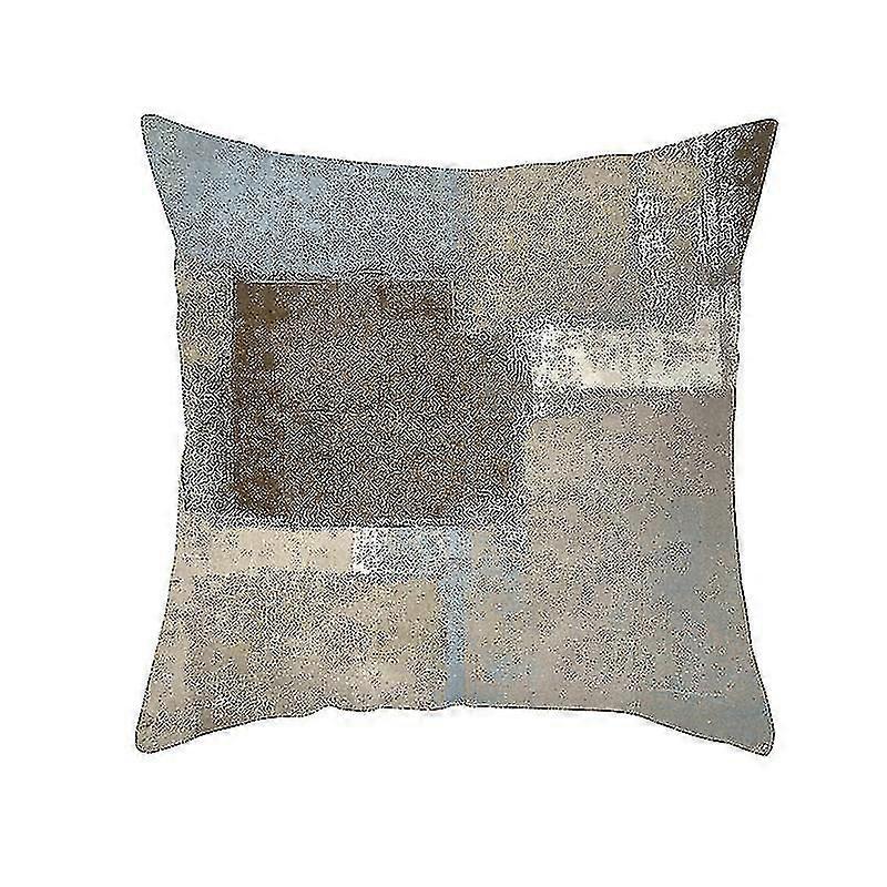 Geometric Abstract Decorative Pillows Case Marble Pattern Flower Designer White