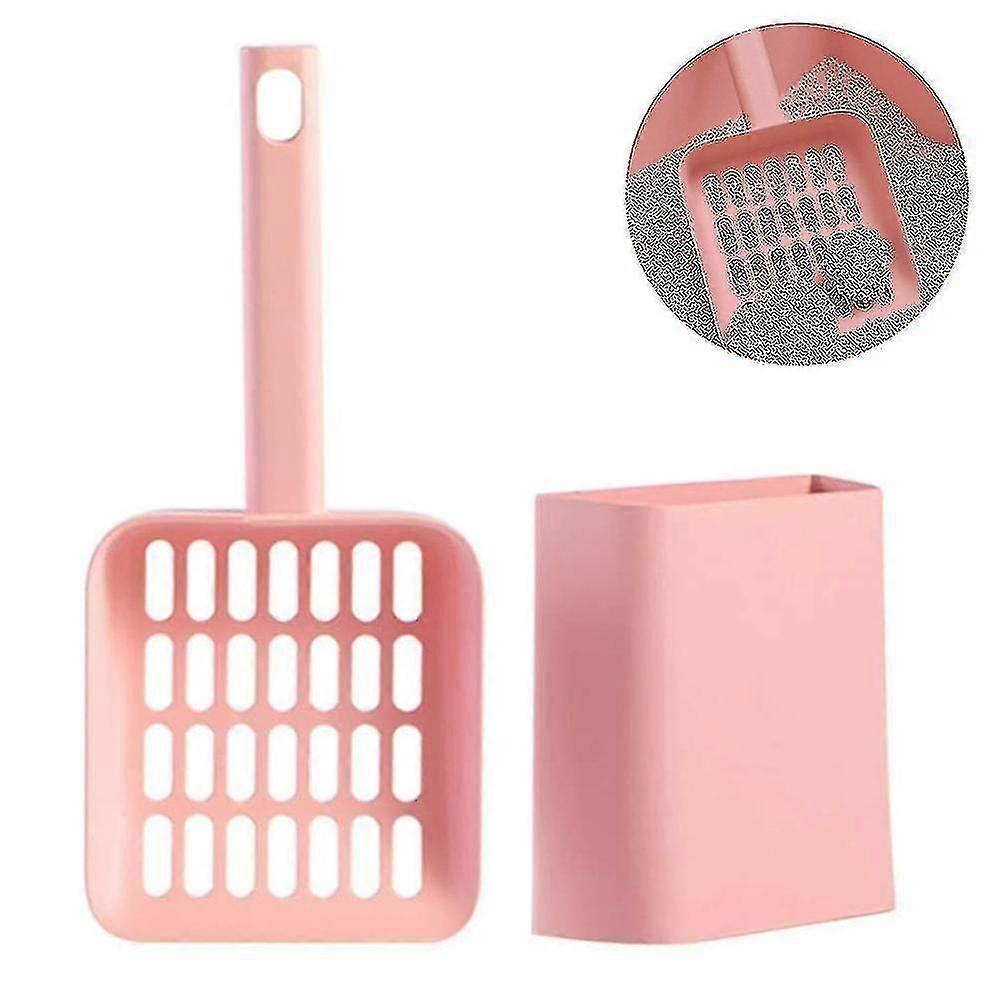 Cat Litter Scoop With Holder Pet Sifter Garbage Cleaning