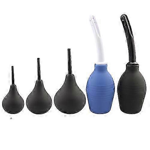 Pear Shaped Enema Rectal Shower Cleaning System From Silicone Gel