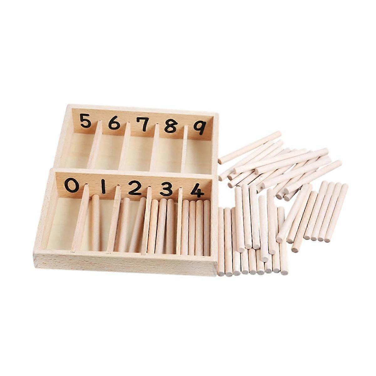 Spindle Box Kids Early Development Counting Sticks Boys Girls Professional Counting Early Learning