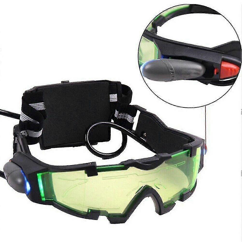 キッズスパイナイトビジョンゴーグル、調整可能なLedナイトグリーンレンズメガネCT